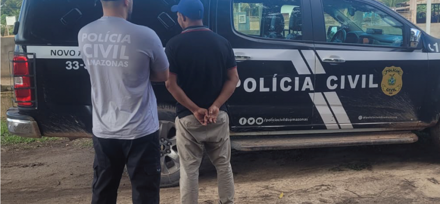 A Polícia Civil do Amazonas (PC-AM), por meio da 73ª Delegacia Interativa de Polícia (DIP) de Novo Aripuanã (a 227 quilômetros de Manaus), cumpriu, na última quinta-feira (23), um mandado de prisão preventiva contra um homem, de 32 anos, investigado por estupro de vulnerável praticado contra sua enteada, de 11 anos.